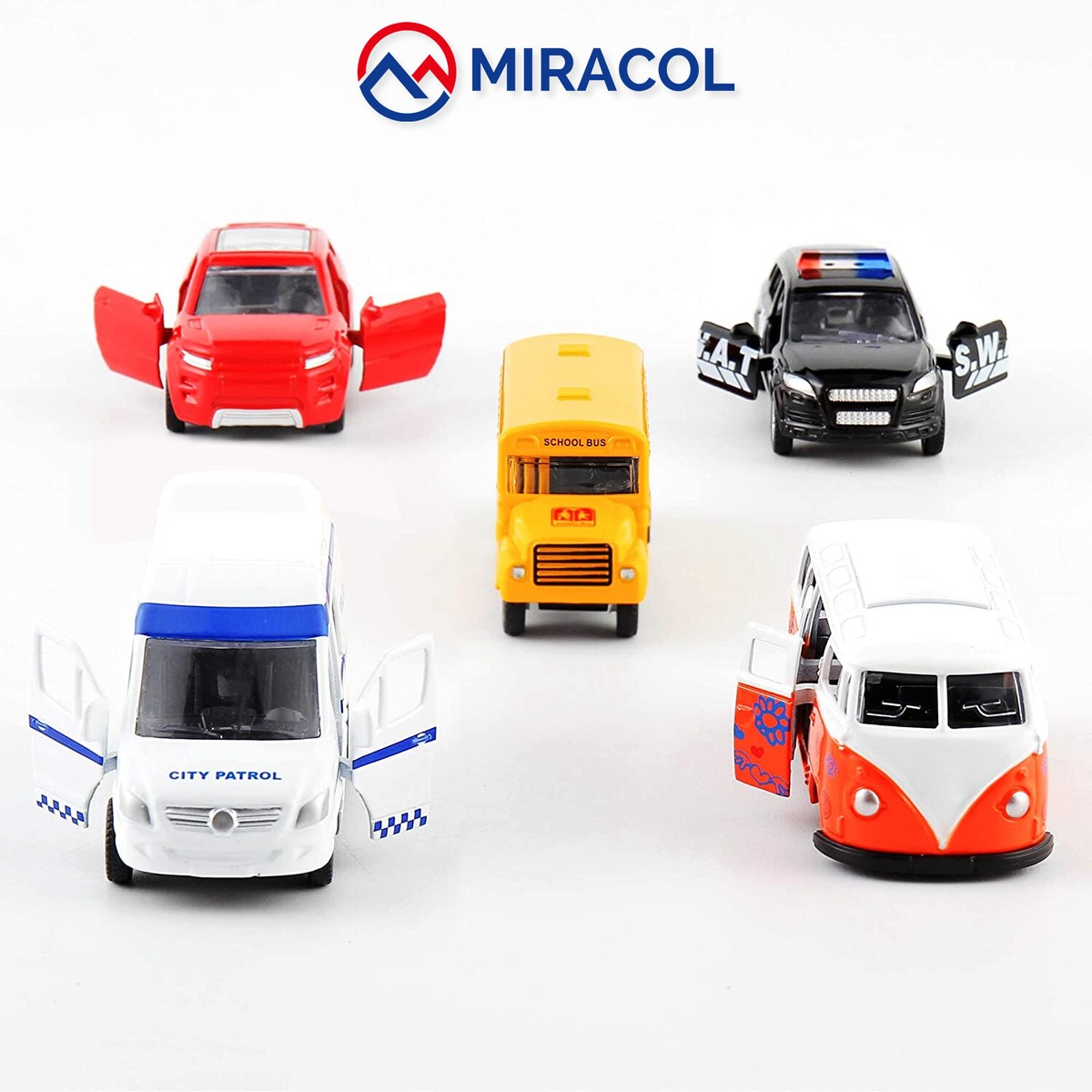 MIRACOL Die-cast Metal Toy Cars Set of 5. | eBay