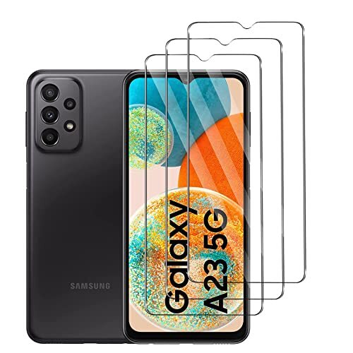 QJOY Pellicola Vetro Temperato per Samsung Galaxy A23 5G [3 Pezzi], (v0A)