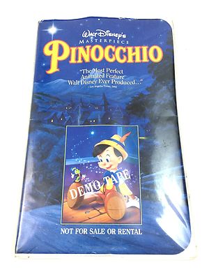 Disney Pinocchio Demo Vhs Rare Ebay