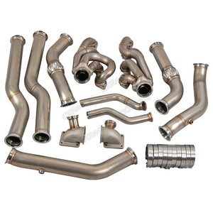 Cx Twin Turbo Header Kit For 68 72 Chevelle Bbc Big Block 396 402