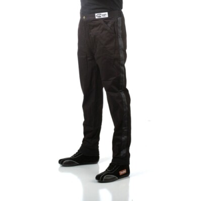 Racequip 112007 SFI-1 Single Layer Driving Pants Black 2X-Large
