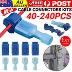40-240X Quick Splice T-Taps Electrical Wire Cable Crimp Terminals Connectors Kit