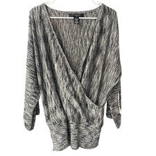 NEW Nine West Crossover Sweater Womans 2X Bla...