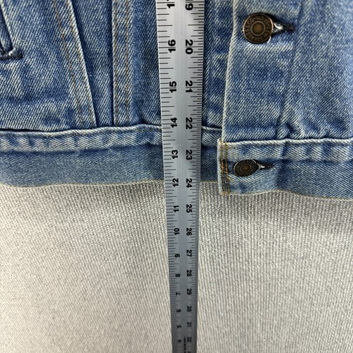Reformation x Levi's Jacket Womens XS Denim Faded Trucker Embroidered Vintage - Picture 7 of 18