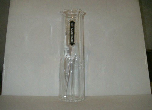 ST GERMAIN TALL COCTAIL MIXING PITCHER CARAFE CLEAR PLASTIC W/ STIR STICK G2543