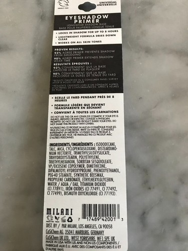 Milani Eyeshadow Primer Nude 0.3 oz Best of Beauty Winner - Picture 10 of 11