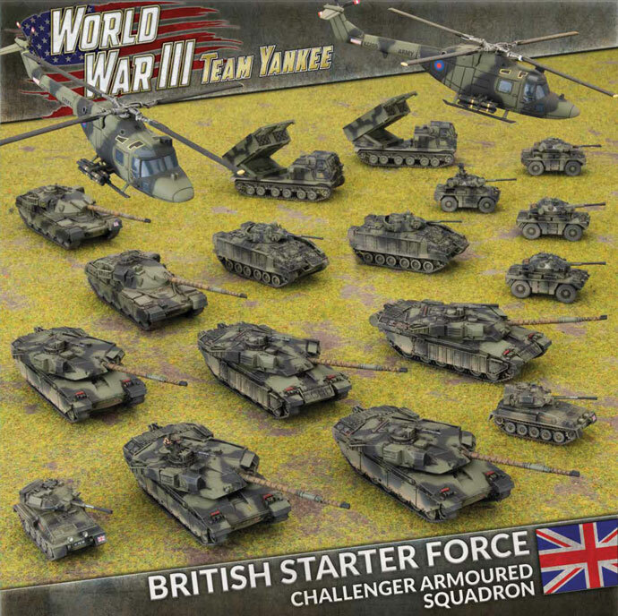Бронированная команда British Starter Force Challenger Yankee TBRAB03 Battlefront