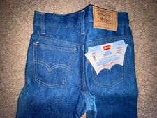 VTG 70S BOYS KIDS 10 NEW 25 X 26 RINSED DENIM SADDLEMAN BOOT JEANS
