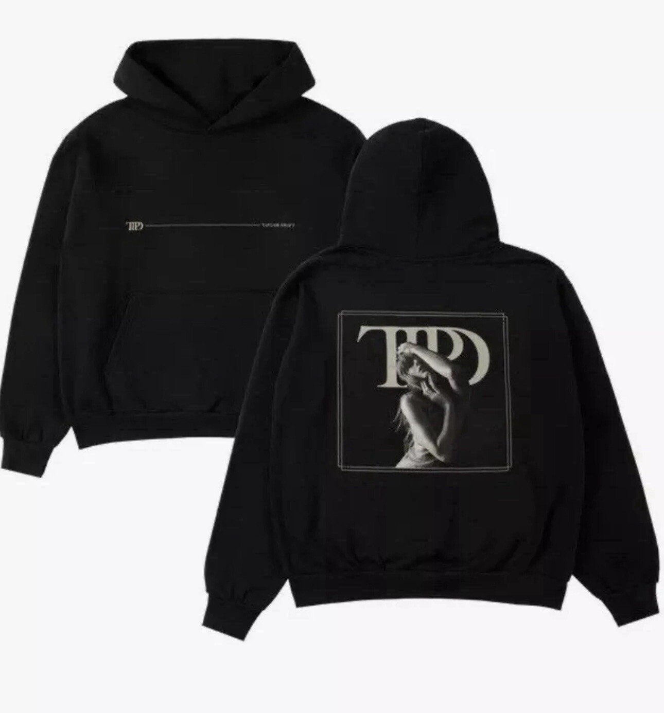 NEW XS Taylor Swift - Tortured Poets Department Spotify Exclusive Black Hoodie