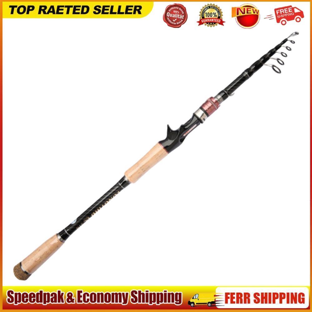 Telescopic Fishing Rod Fishing Pole Spinning Casting Rod for Bass Trout