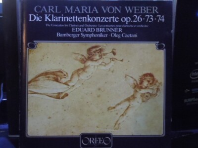 Carl Maria Von Weber Die Klarinettenkonzerte Op. 26 - 73 - 74 Eduard Brunner CD