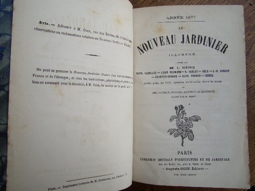 Agriculture. Le nouveau jardinier. 500 dessins 1877. 2/2vols - Picture 2 of 11