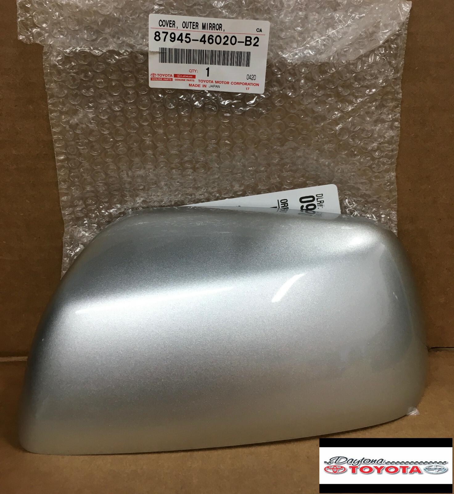 TOYOTA RAV4 OUTER MIRROR COVER FITS 20032005 SILVER DRIVER SIDE eBay