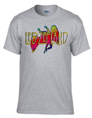 Led Zeppelin Rockband Rock Musik Grau T-Shirt -531_Grau
