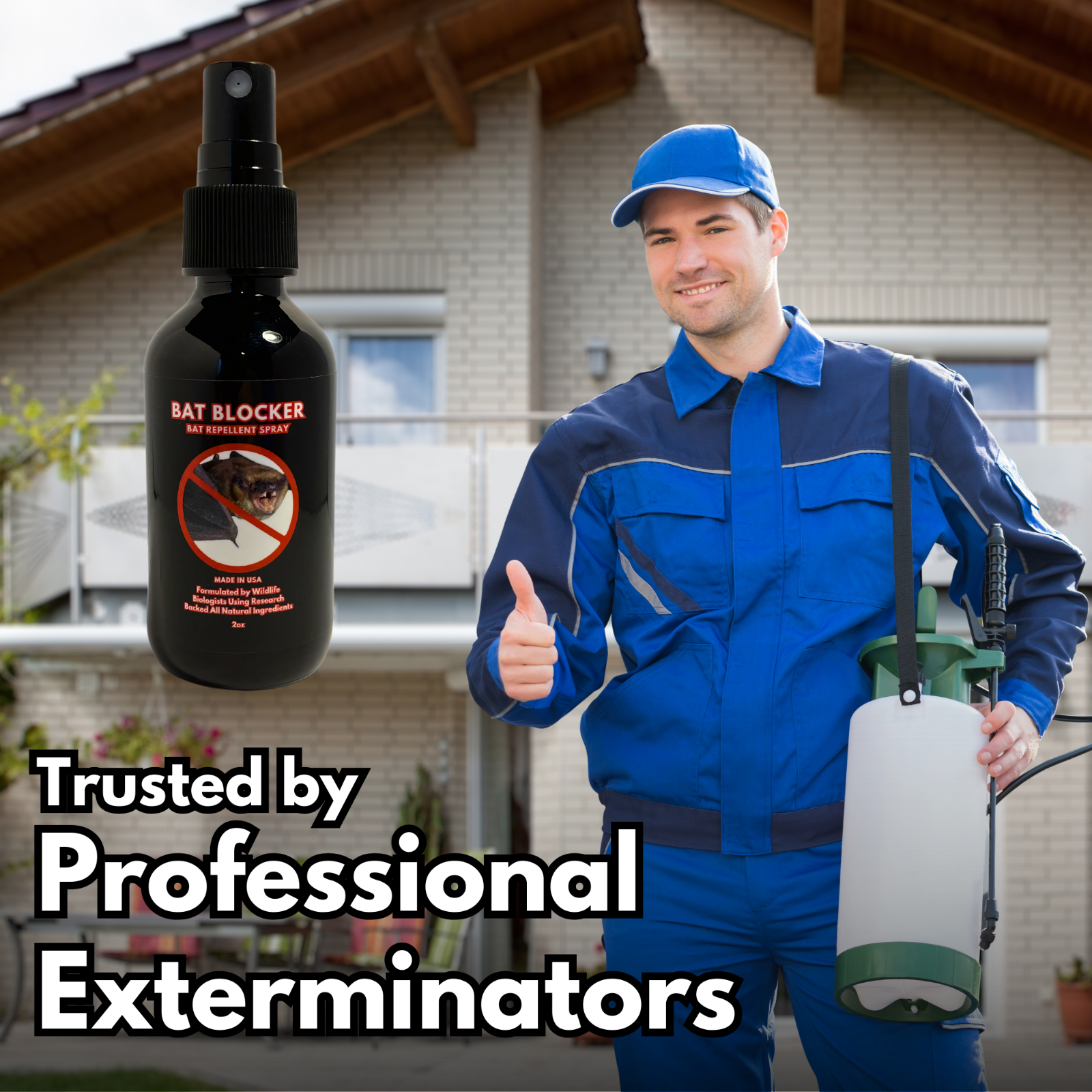 Bat Blocker - Bat Repellent Spray - Non-Toxic Repellent for Pest ...