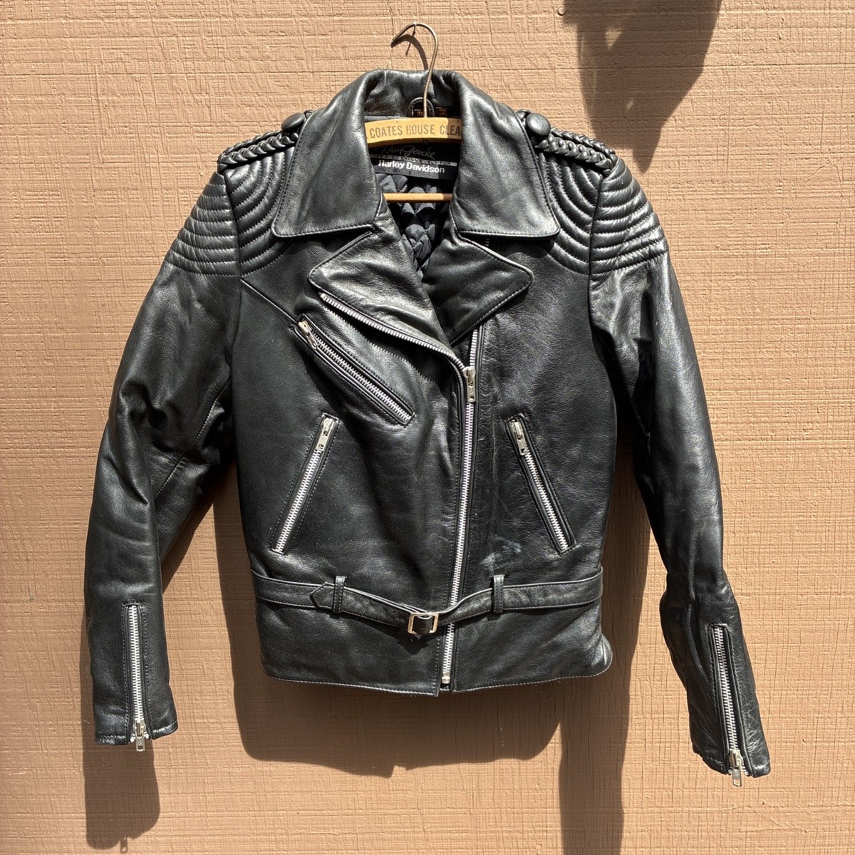 Harley Davidson Hein Gericke leather Jacket 36 Motorcycle Biker