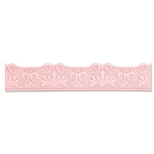 3-D Impresslits Embossing Folder Lace Border by Kath Breen, 665744, Multicolor