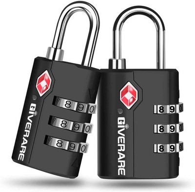 TSA Approved Travel Luggage Locks Keyless 3 Digit Combination Suitcase Lock for