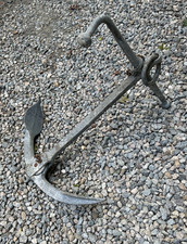 Cast Iron Folding Kedge  Anchor  ~ Maritime  Anchor 29? X 20 "  22 Lbs JP