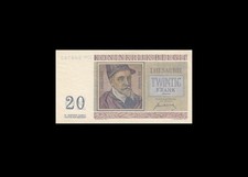 1.7.1950 BELGIUM 20 FRANCS FRENCH FRANCE ~Earlier Date / 1st Sig.~ (( GEM UNC ))