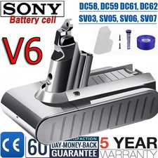 V6 Battery For Dyson Battery V6 SV04 DC58 DC59 DC62 Battery/Filter/Accessories