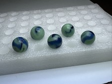 163 Lot of 5 Ravenswood Swirl Vintage Marbles 