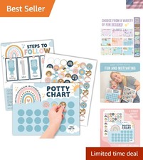 Potty Training Chart for Toddlers Girls -10 Sticker Potty Chart for Toddlers ...
