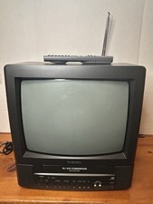 Toshiba MV13M2 13" CRT TV VCR Combination Retro Gaming TV Working Tested