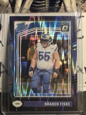 2024 Panini Donruss Optic Rated Rookie Prizm Braden Fiske #210 Rams Football