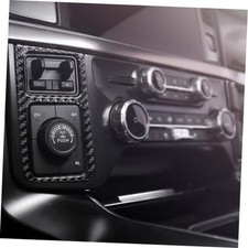 for Ford F150 2021 2022 2023 2024 2025 Carbon Fiber Center Console AC Black
