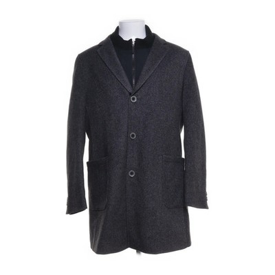 White Bros., Mantel, Herren, Größe: 52, Kiel, Grau, Polyester/Wolle #1WD