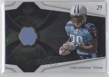 2008 Upper Deck Icons Future Stars Materials Silver Chris Johnson #FSM12 0d9