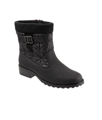 Trotters Womens 12 M Black Berry Quilted Mid Calf Boots NIB OJ9