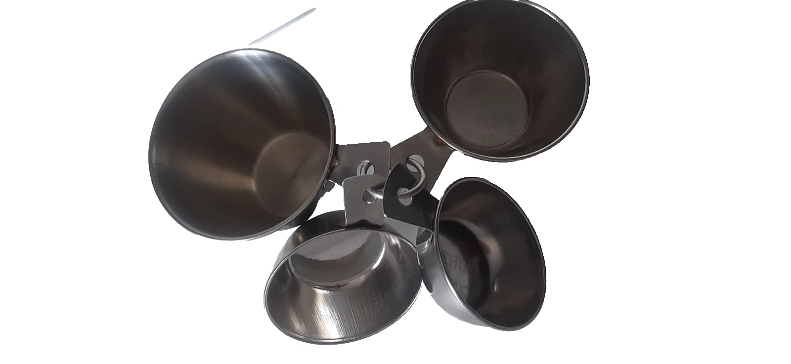 Stainless Steel Measuring Cups Nesting Cups x4 1/4 Cup* 1/3 Cup *1/2 Cup *1 Cup
