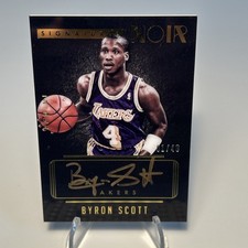 2014-15 Panini Noir - Signature Noir Byron Scott #NC-BS Color /49 Auto Gold Ink
