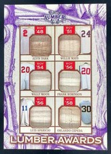 2025 Leaf Purple Dark Mays Moon Robinson Luis Aparicio Orlando Cepeda /5