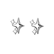 Tiny Silver Stud Earrings, Hypoallergenic Small Mini Star Earrings Stud for W...