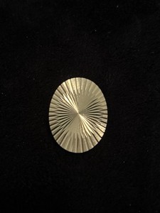Vintage Round Sunburst Design Scarf Clip Made In Germany