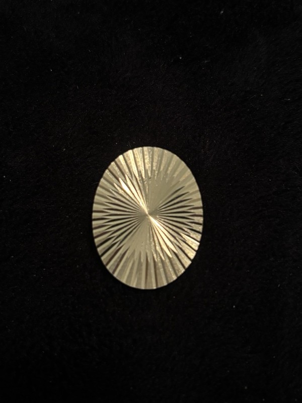 Vintage Round Sunburst Design Scarf Clip Made In Germany