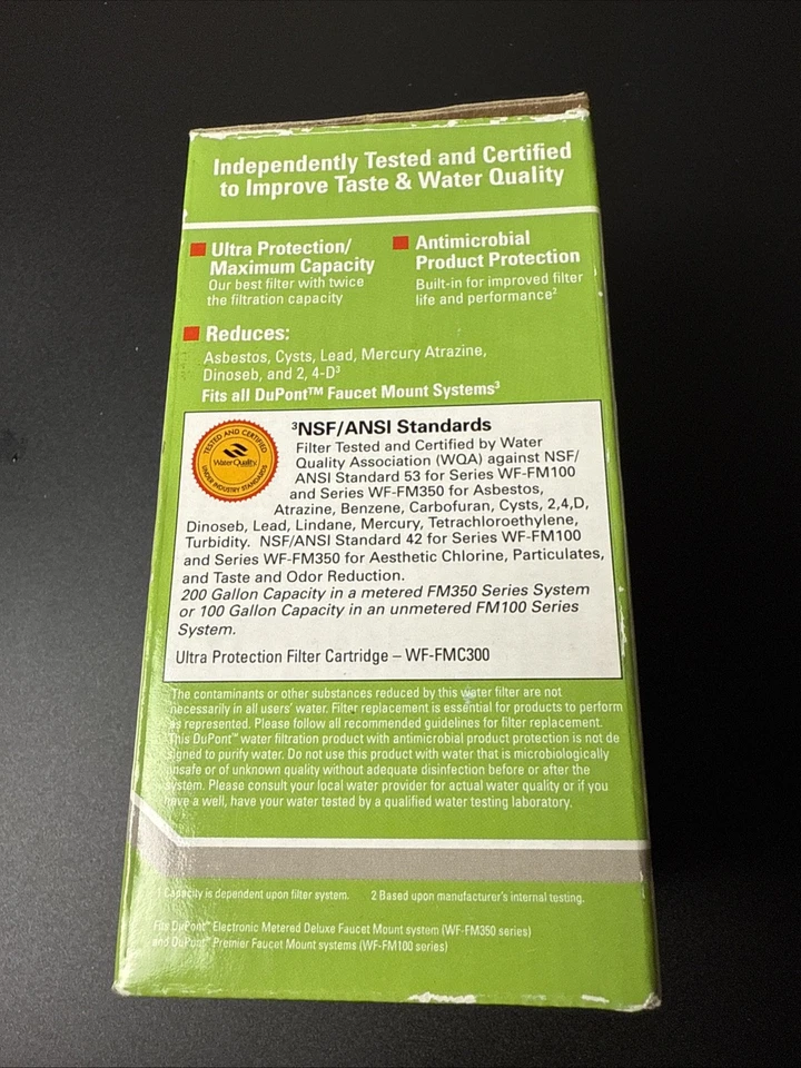 DuPont Water Filter 4 Phase Faucet Mount Cartridge 200 Gallon WFFMC300 - Image 2 of 4