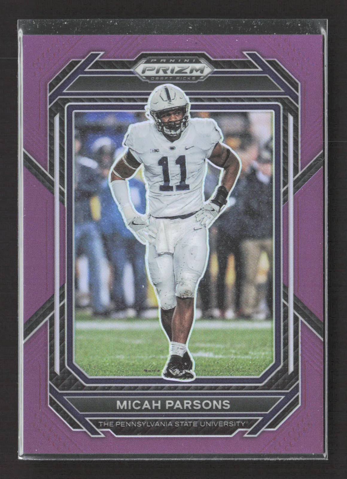 2023 Panini Prizm Draft Picks Micah Parsons #75 Purple 02/75