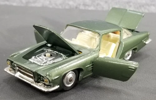 VTG CORGI TOYS GHIA L6.4 DIECAST METAL 1/43 MADE IN UK GREEN NICE
