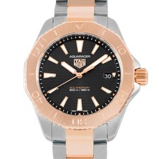 TAG HEUER WATCH AQUARACER PROFESSIONAL 200 SOLARGRAPH WBP1121.BB0003 SS/GP MEN'S