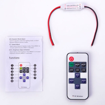 Schalter RF Controller Für Fernbedienung Controller Inline Dimmer LED Mini 12V