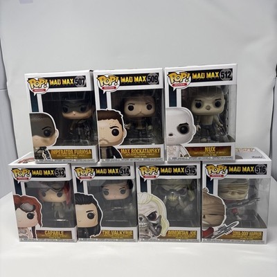 Funko Pop Mad Max Fury Road Lot Of 7 , NUX, Furiosa, Immortan Joe, Doof And More