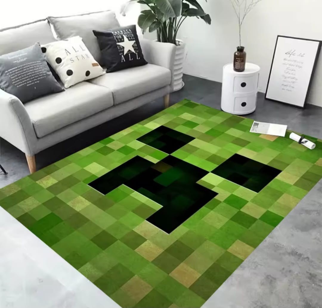 Minecraft Living Room Carpet Mincraft Game Bedroom Bedside Non Slip Floor Mat