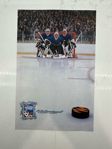 Frosted Flakes Cereal Hockey Print Ad/Wall Pop Art Kellogg’s Tony The Tiger