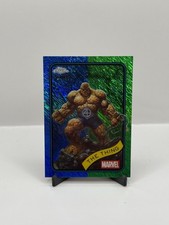 2025 Topps Chrome Marvel The Thing Blue & Green Shimmer Refractor /199 #109