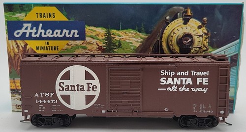Coche de carga Athearn escala HO ATSF #144473 LN/caja | Condition: Used