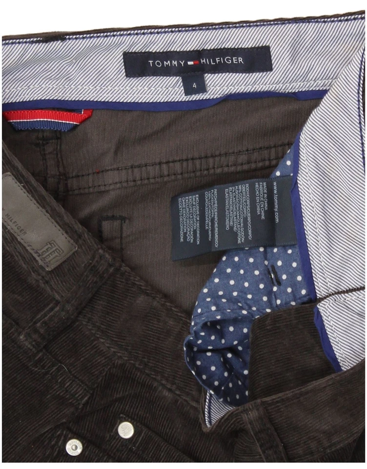 TOMMY HILFIGER Mujer Falda Pana EE. UU. 4 Pequeña W28 Gris Algodón CP06 Foto 3 de 3